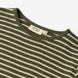 Wheat Main  Langarmshirt Stig Jersey Tops and T-Shirts 4076 dark green stripe