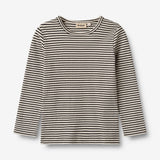 Wheat Main Langarmshirt Stig Jersey Tops and T-Shirts 0040 black stripe