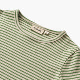 Wheat Main Langarmshirt Stig Jersey Tops and T-Shirts 1142 elm green stripe