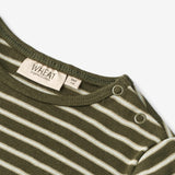 Wheat Main  Langarmshirt Stig | Baby Jersey Tops and T-Shirts 4076 dark green stripe