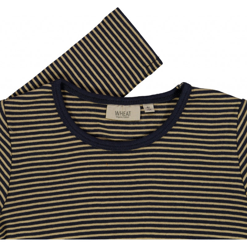 Wheat Main Langarmshirt Streifen Jersey Tops and T-Shirts 1378 midnight blue