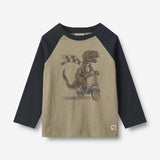 Wheat Main Langarmshirt Torbjørn Jersey Tops and T-Shirts 1137 dry sage