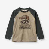 Wheat Main  Langarmshirt Waschbär Jersey Tops and T-Shirts 3239 beige stone