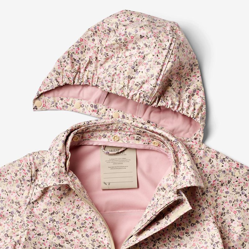 Wheat Outerwear  Lange Regenjacke Finley Rainwear 9014 clam multi flowers