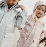 Wheat Outerwear  Lange Regenjacke Finley Rainwear 9014 clam multi flowers