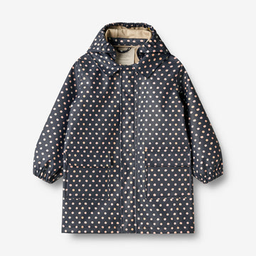 Wheat Outerwear  Lange Regenjacke Finley Rainwear 1071 ink dots