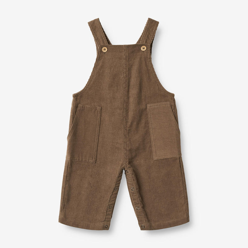 Wheat Main  Latzhose Viggo | Baby Trousers 0094 greybrown