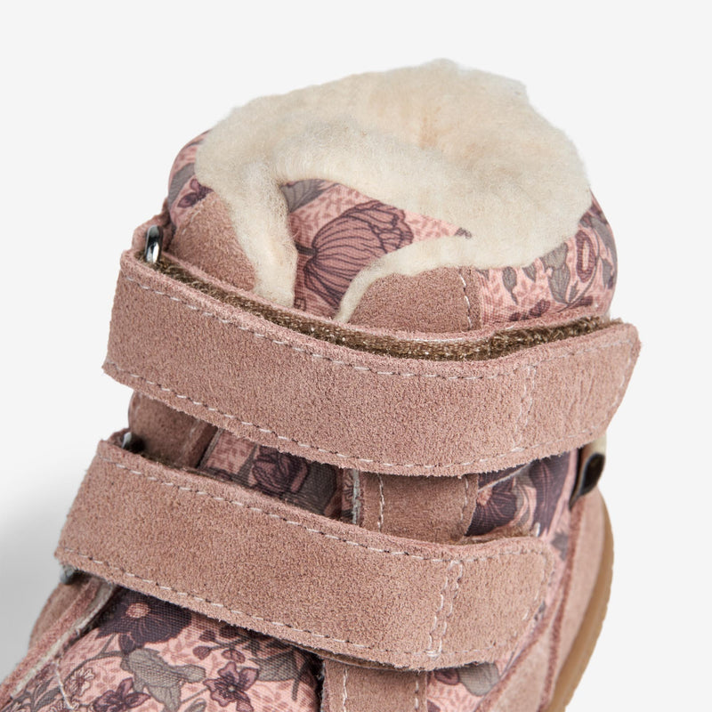 Wheat Footwear Lauflern-Stiefel Daxi Wolle Print Prewalkers 2163 dusty rouge 
