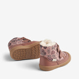 Wheat Footwear Lauflern-Stiefel Daxi Wolle Print | Baby Prewalkers 2163 dusty rouge 