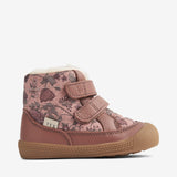 Wheat Footwear Lauflern-Stiefel Daxi Wolle Print | Baby Prewalkers 2163 dusty rouge 