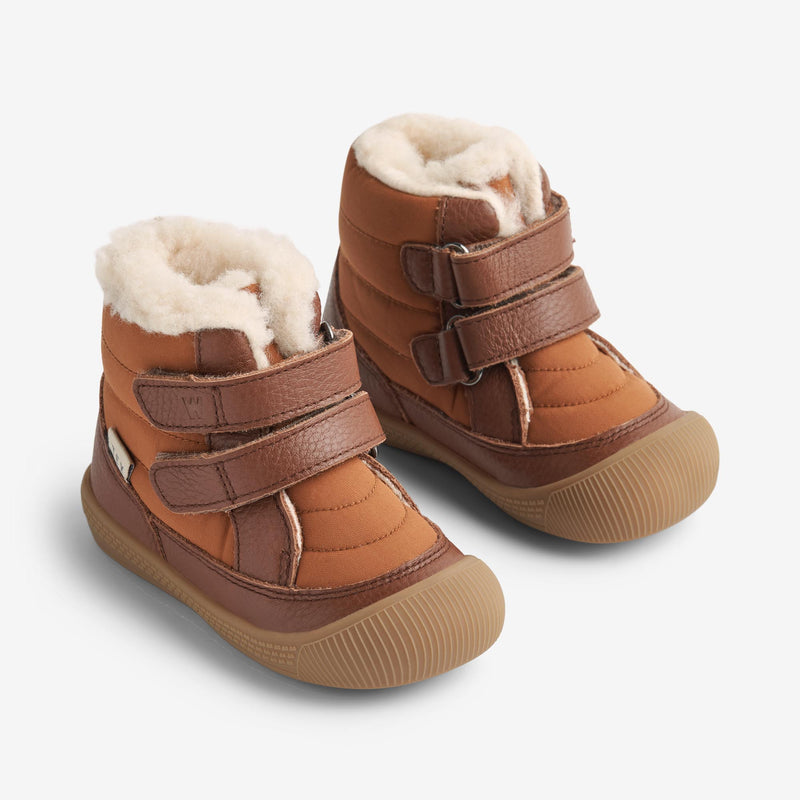 Wheat Footwear Lauflern-Stiefel Daxi Wolle Tex Prewalkers 9002 cognac