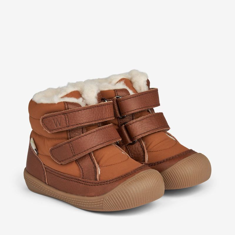 Wheat Footwear Lauflern-Stiefel Daxi Wolle Tex Prewalkers 9002 cognac