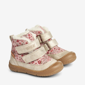 Wheat Footwear Lauflernschuh Dowi Klett Tex | Baby Prewalkers 2036 rose dust flowers