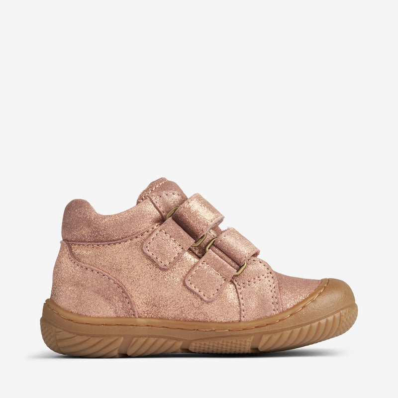Wheat Footwear Lauflernschuh Ivalo Klett glitzernd | Baby Prewalkers 2026 rose