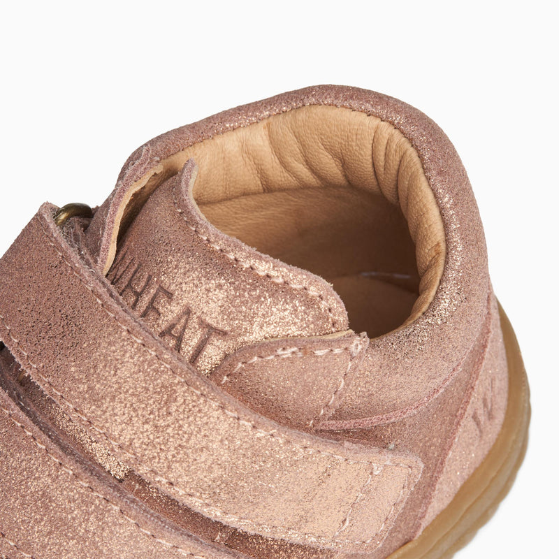 Wheat Footwear Lauflernschuh Ivalo Klett glitzernd | Baby Prewalkers 2026 rose