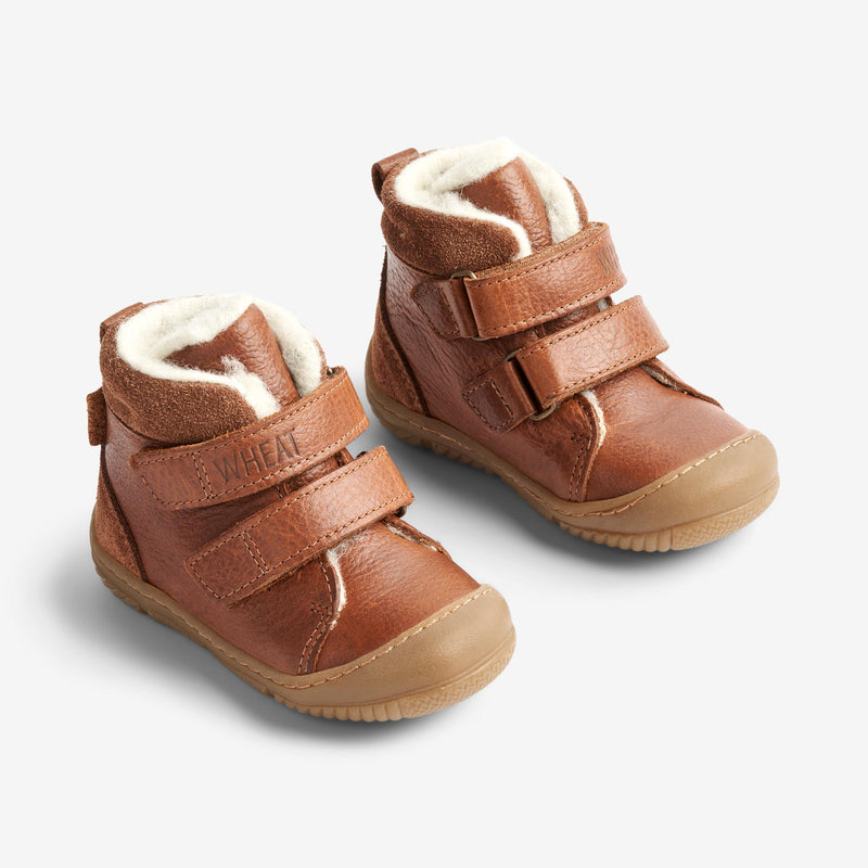 Wheat Footwear Lauflernschuh Snug Tex Prewalkers 9002 cognac