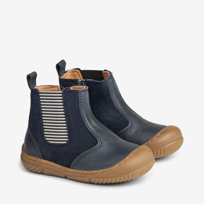 Wheat Footwear Lauflernstiefel Rana Chelsea-Look | Baby Prewalkers 1432 navy