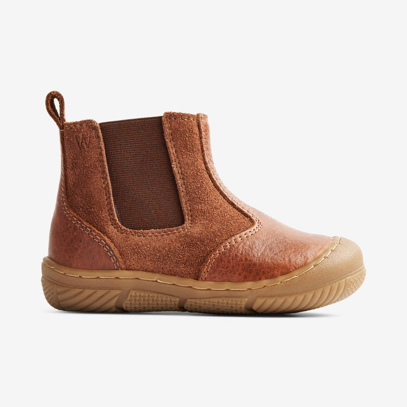 Wheat Footwear Lauflernstiefel Rana Chelsea-Look | Baby Prewalkers 9002 cognac