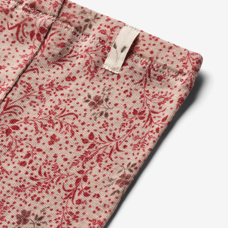 Wheat Wool  Leggings aus Merinowolle | Baby Leggings 2392 cherry flowers