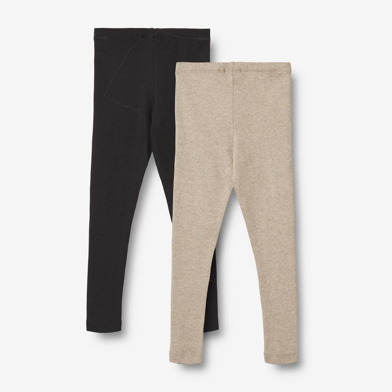 Wheat Main Leggings mit Ripp-Struktur Maddy Leggings 1144 gravel melange black