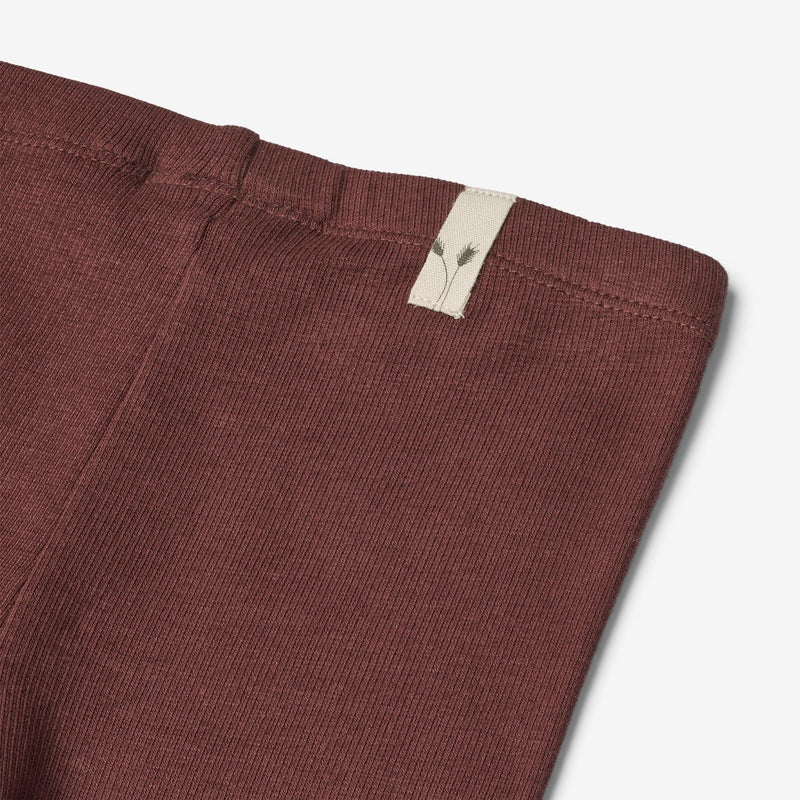 Wheat Main  Leggings mit Ripp-Struktur Maddy | Baby Leggings 2118 aubergine