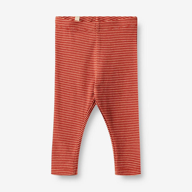 Wheat Main  Leggings mit Ripp-Struktur Maddy | Baby Leggings 1952 paprika stripe