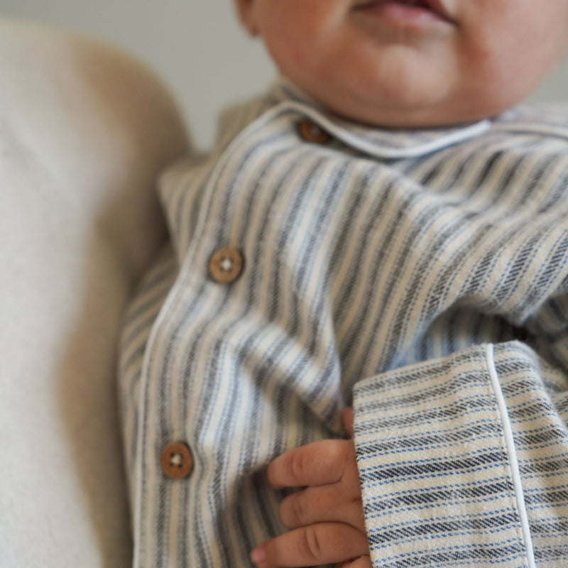 Wheat Main Nachtanzug Lennie Home 9585 blue stripe