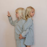 Wheat Main Nachthemd Sylva Home 9585 blue stripe