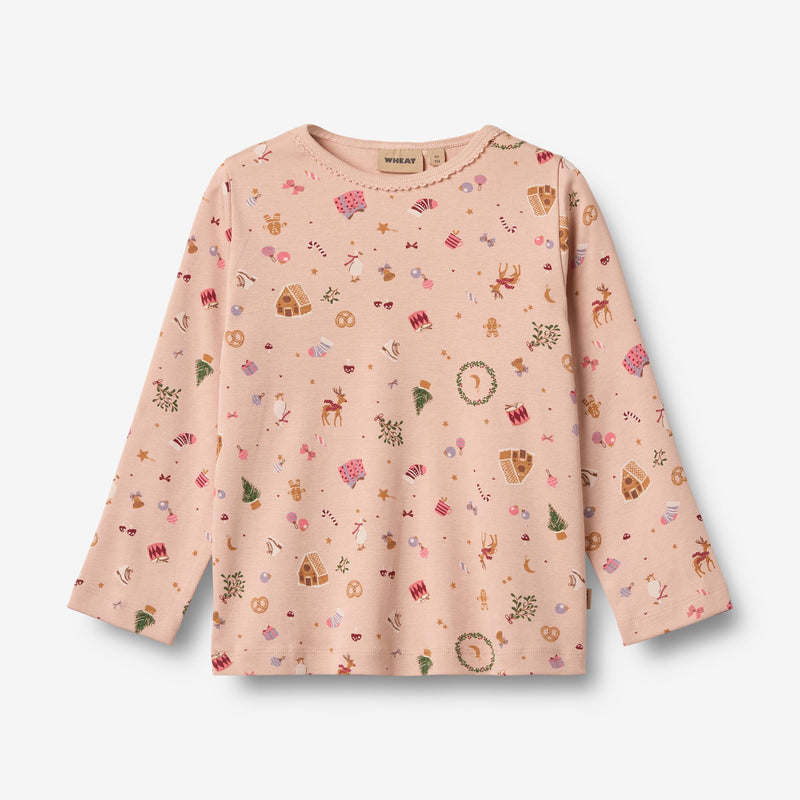 Wheat Main Nachtwäsche Mila Home 9589 rose dust holiday