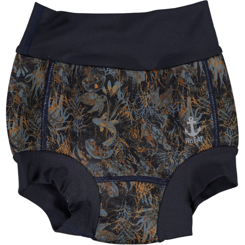 Wheat Main Neopren Badehose Swimwear 1017 blue sealife