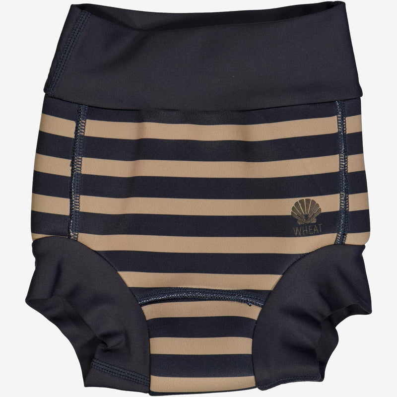 Wheat Neopren Badehose | Baby Swimwear 1073 ink stripe