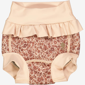 Wheat Main  Neopren Badehose mit Rüsche | Baby Swimwear 2073 red flower meadow