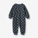 Wheat Main Overall L/S Lilo Jumpsuit 1311 navy blue check