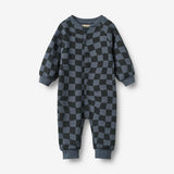 Wheat Main Overall L/S Lilo Jumpsuit 1311 navy blue check