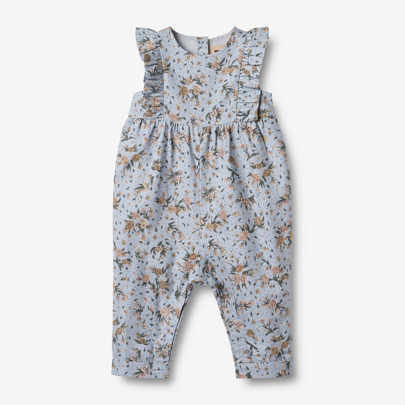 Wheat Main Overall Milia Romper 9541 soft rain flowers