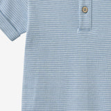 Wheat Main Kurzarm Overall Alfred Jumpsuit 9641 faded blue stripe