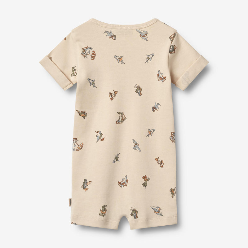 Wheat Main Overall S/S Alfred Jumpsuit 9413 beach friends