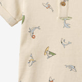Wheat Main Overall S/S Alfred Jumpsuit 9669 whale friends