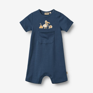 Wheat Main Overall S/S Per Jumpsuit 1042 blue waves