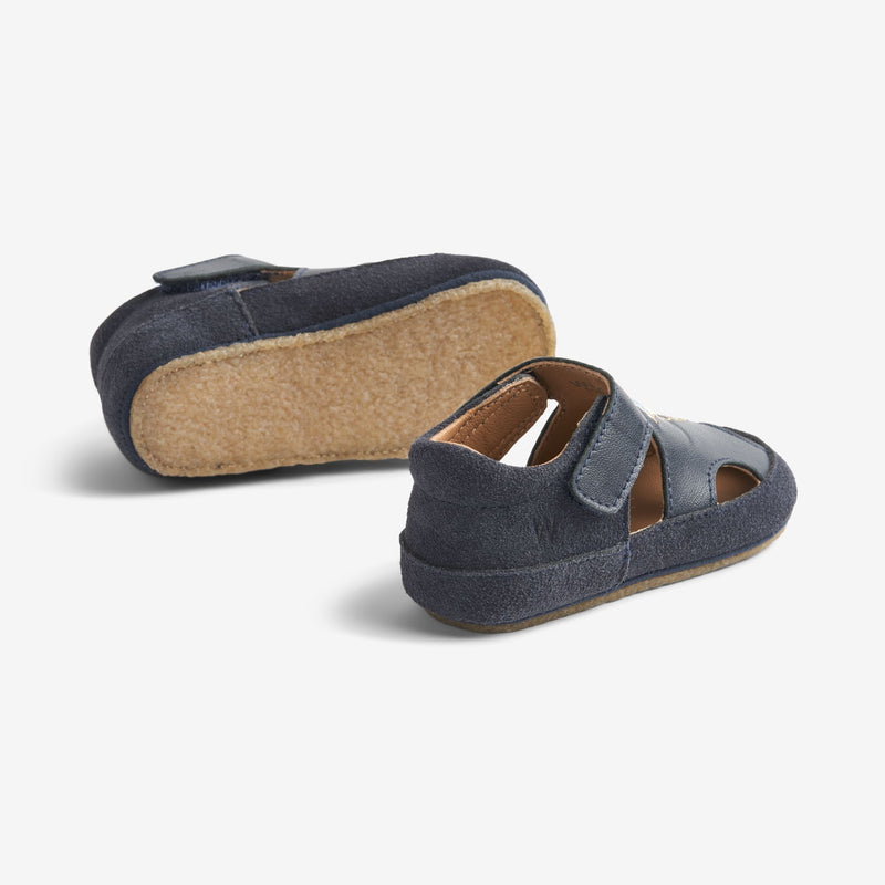 Wheat Footwear Pax Hausschuh | Baby Indoor Shoes 1432 navy