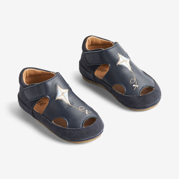 Wheat Footwear Pax Hausschuh | Baby Indoor Shoes 1432 navy