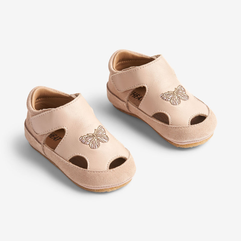 Wheat Footwear Pax Hausschuh | Baby Indoor Shoes 9009 beige rose