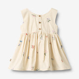 Wheat Main Pinafore Wrinkle Sienna Dress 9644 ivory embroidery flowers