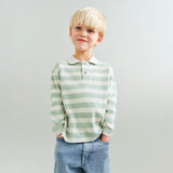 Wheat Main Polohemd L/S Fred Blouse 9647 mint stripe