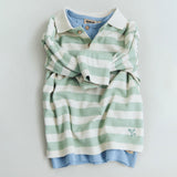 Wheat Main Polohemd L/S Fred Blouse 9647 mint stripe