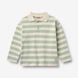 Wheat Main Polohemd L/S Fred Blouse 9647 mint stripe