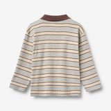 Wheat Main Polohemd L/S Fred Blouse 9877 multi blue stripe
