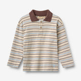 Wheat Main Polohemd L/S Fred Blouse 9877 multi blue stripe