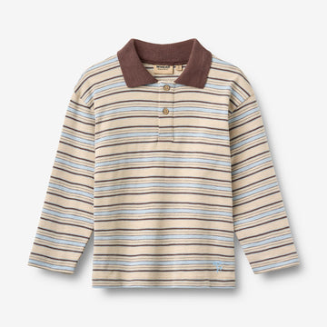 Wheat Main Polohemd L/S Fred Blouse 9877 multi blue stripe
