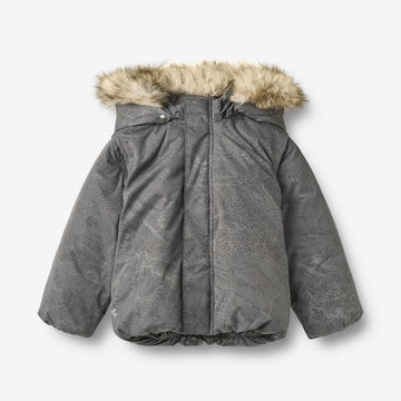 Wheat Outerwear Puffer Jacket Blaest Jacket 9872 dark reflective map